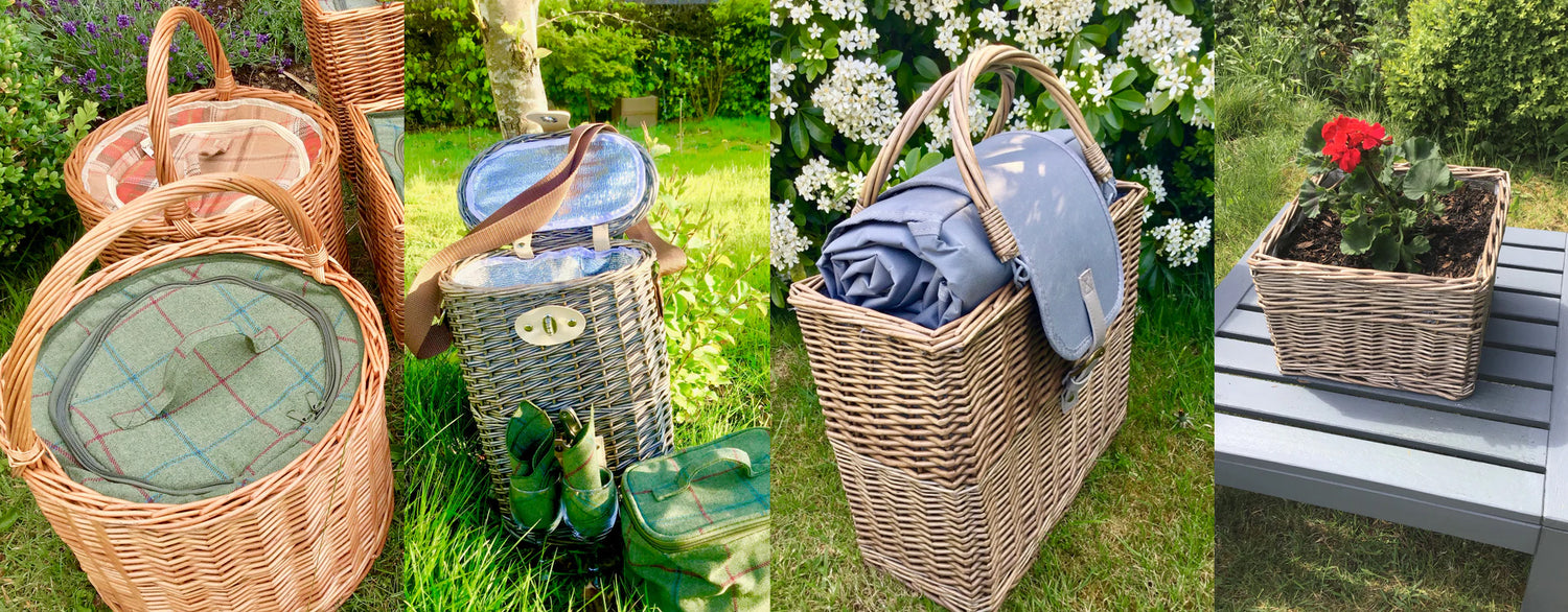 Home and Garden Baskets | The Vintage Hamper Company Beautiful bone china tea-sets to rent & buy | thevintagehampercompany uk