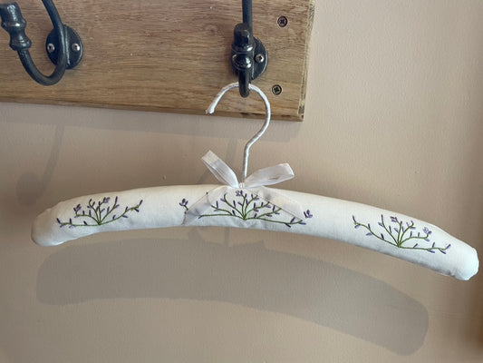 embroidered soft coat hanger