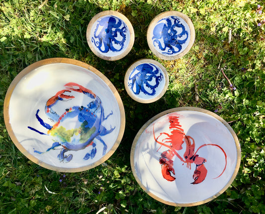 mango wood serving bowls