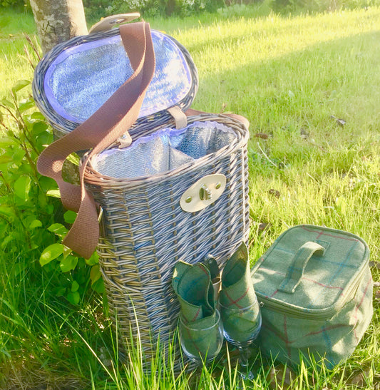 bottle basket with strap