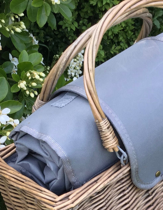 The City Slicker - Grey Chiller Basket And Picnic Blanket