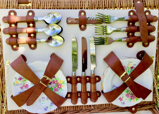 The Sussex ivory fitted hamper for 6