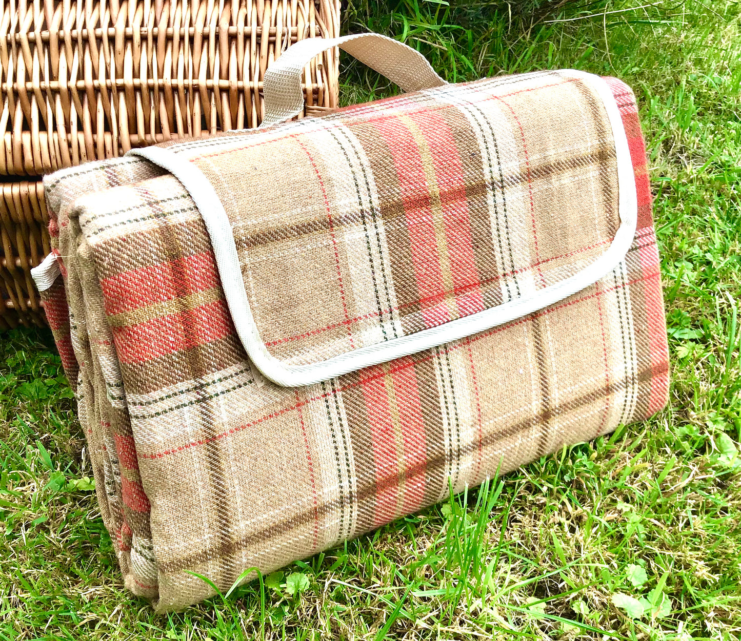 Tweed picnic rugs - waterproof backed