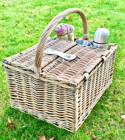 The Westonbirt top-handled Picnic Hamper for 4