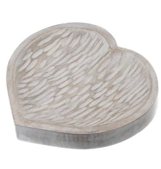 wooden heart platter