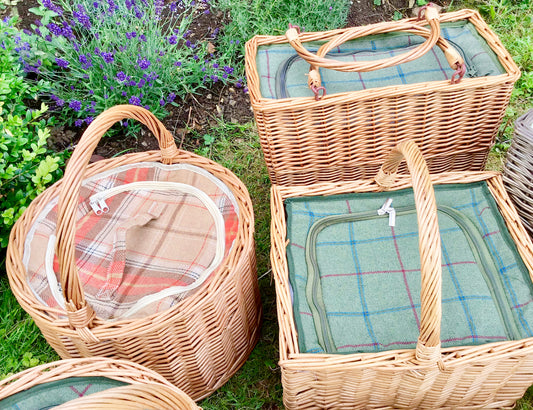 Autumn tweed round chiller basket