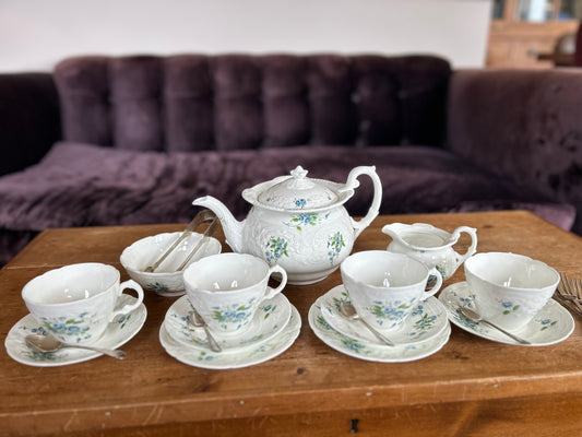 A rare Coalport bone china tea-set for 4