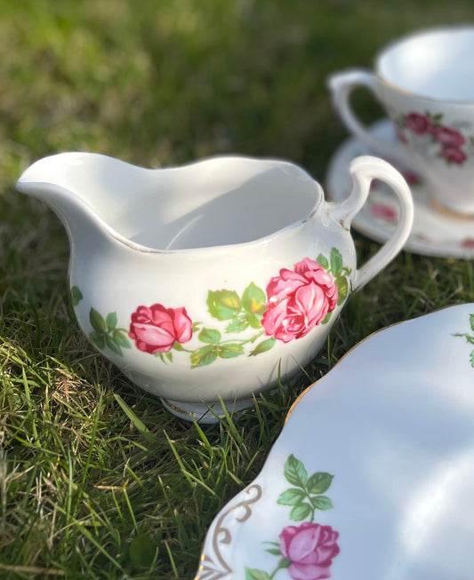 The Rose Red Roses tea set for 2