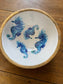 Mango wood  seahorse design bowl - 25 cm