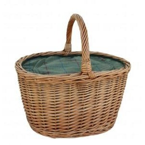 oval willow chiller basket for shopping of picnic