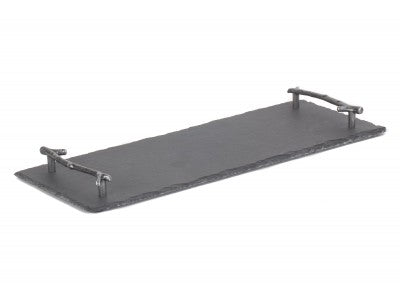 Slate cheese board with antler handles