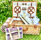 The Scarlett- a Leather trimmed fitted Picnic Hamper for 4 -
