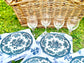 picnic set for 4 with glasses