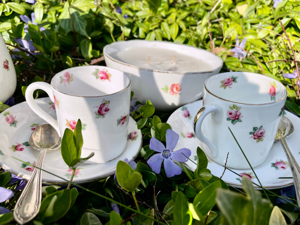 vintage china cups and saucers