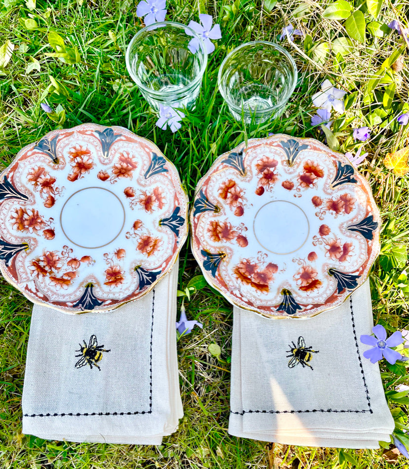 vintage english tea plates
