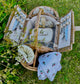 The Chichester - an elegant ivory top-handled picnic Hamper for 4