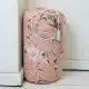 Indian printed peach  blossom& birds floral double quilt