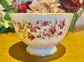 Tea Rose vintage china sugar bowl  scented candle  - 2 wick candle  in Fig, Lime & Vetiver