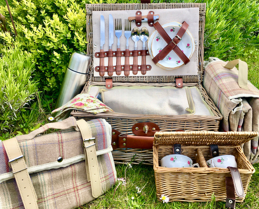 filled picnic hamper
