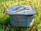 The Dartmoor willow bottle- basket with glasses and shoulder strap and cooler bag