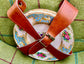 The Downton - a  fitted oval willow picnic hanper for 4
