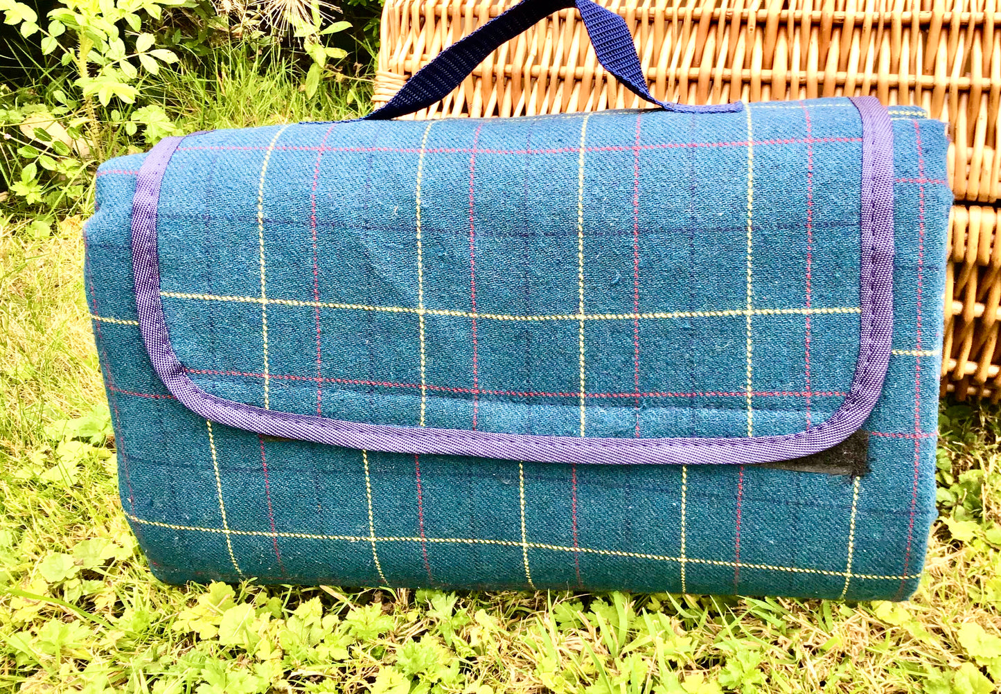 Tweed picnic rugs - waterproof backed