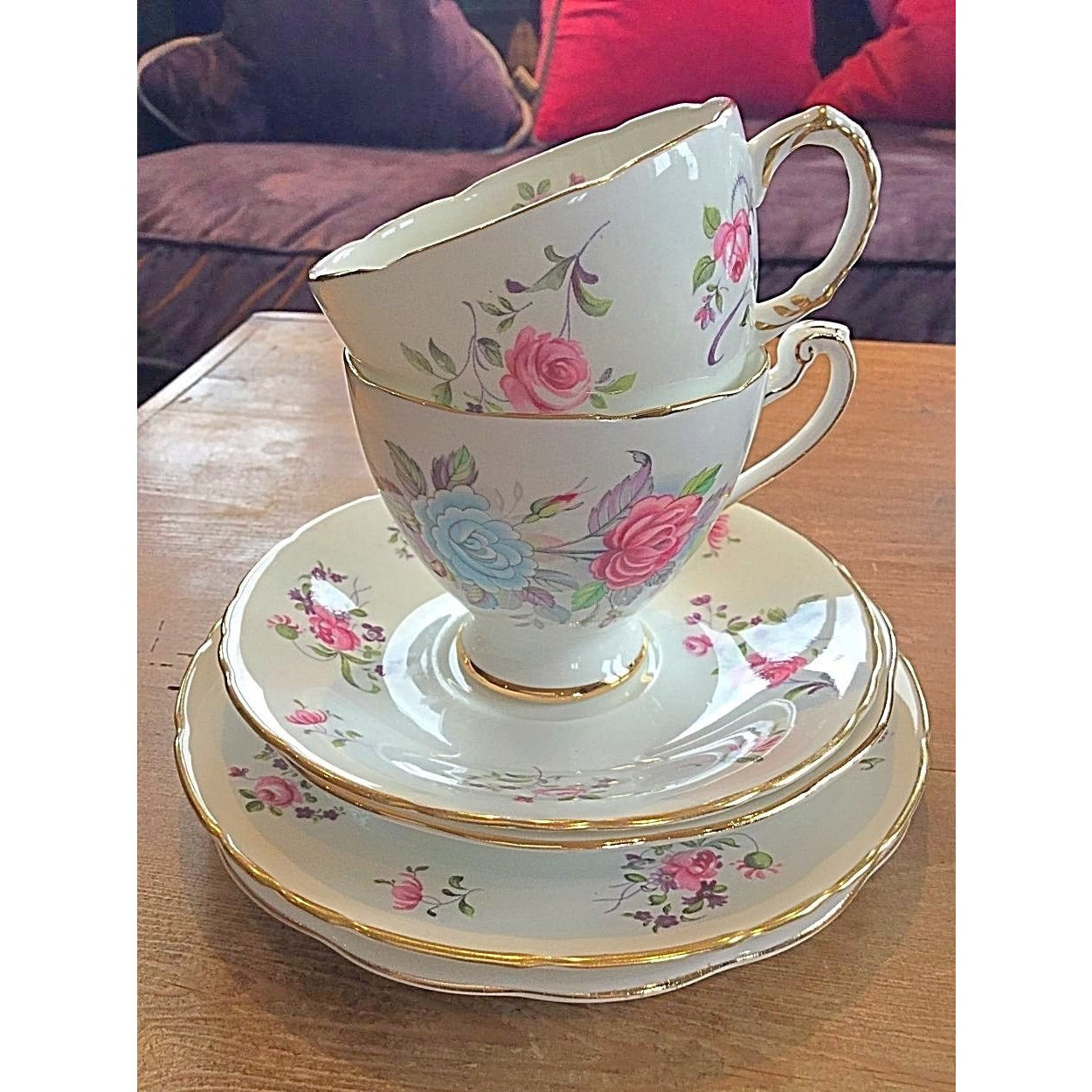 Ribbons and Roses - Vintage Tea set for 2