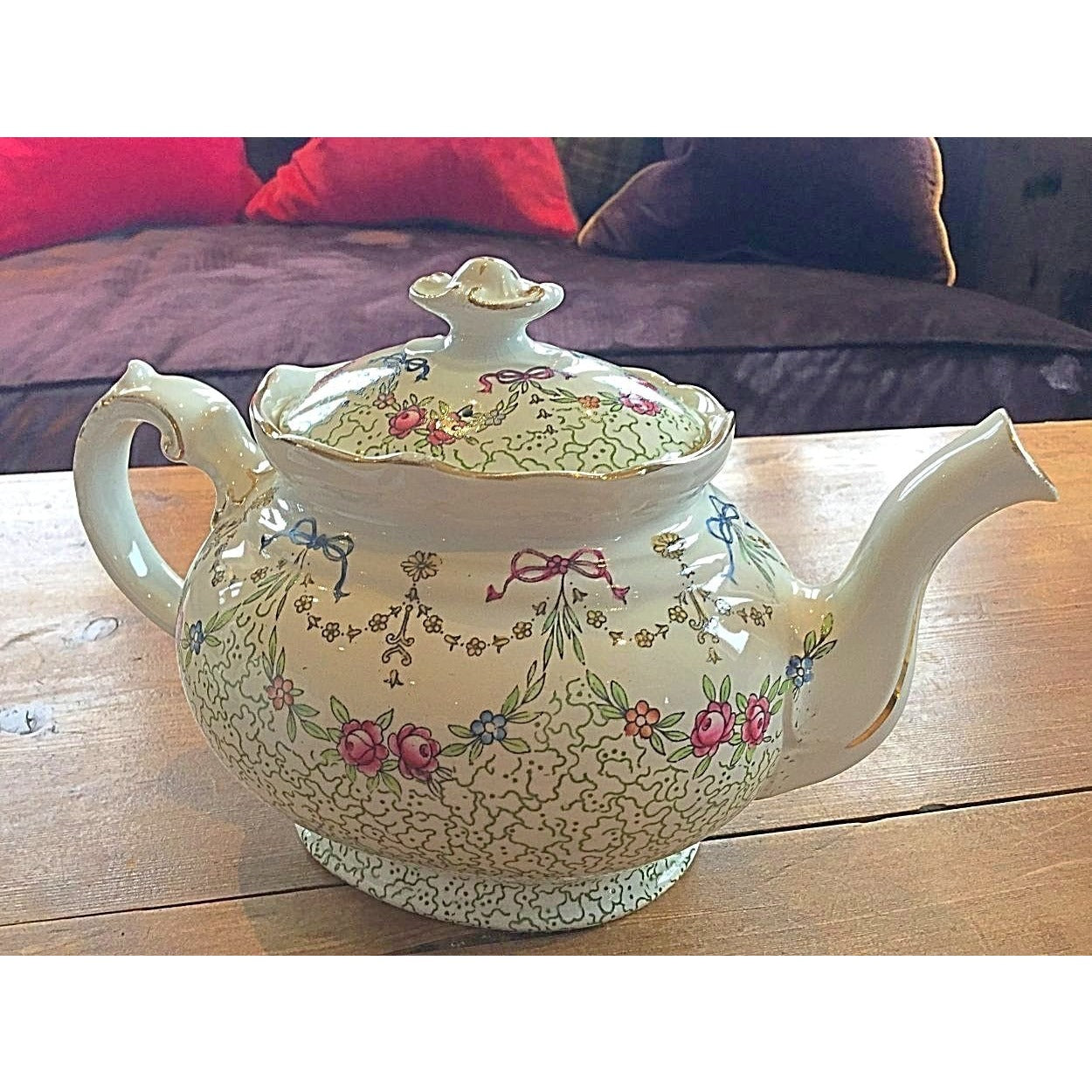 fine bone china vintage english tea pot 
