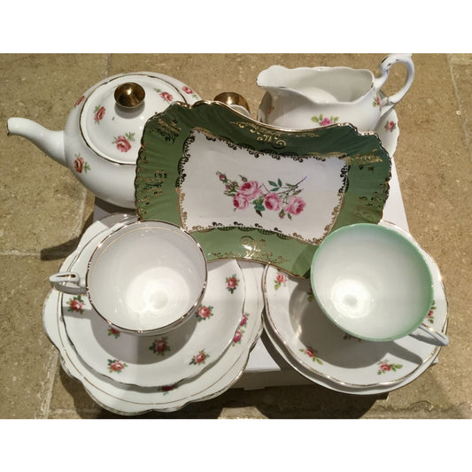 Vintage Rose Tea-set  for Two