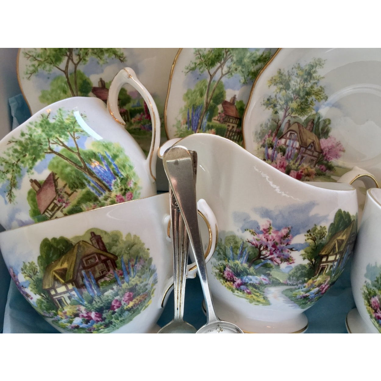 vintage china cups and saucers