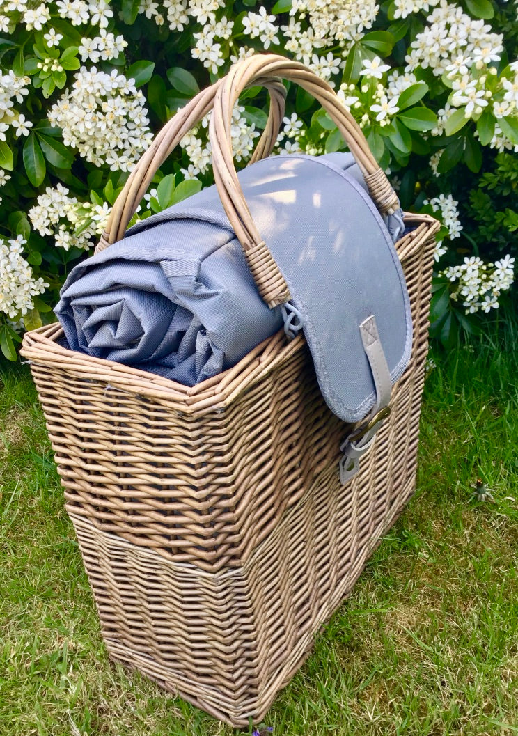 The City Slicker - Grey Chiller Basket And Picnic Blanket