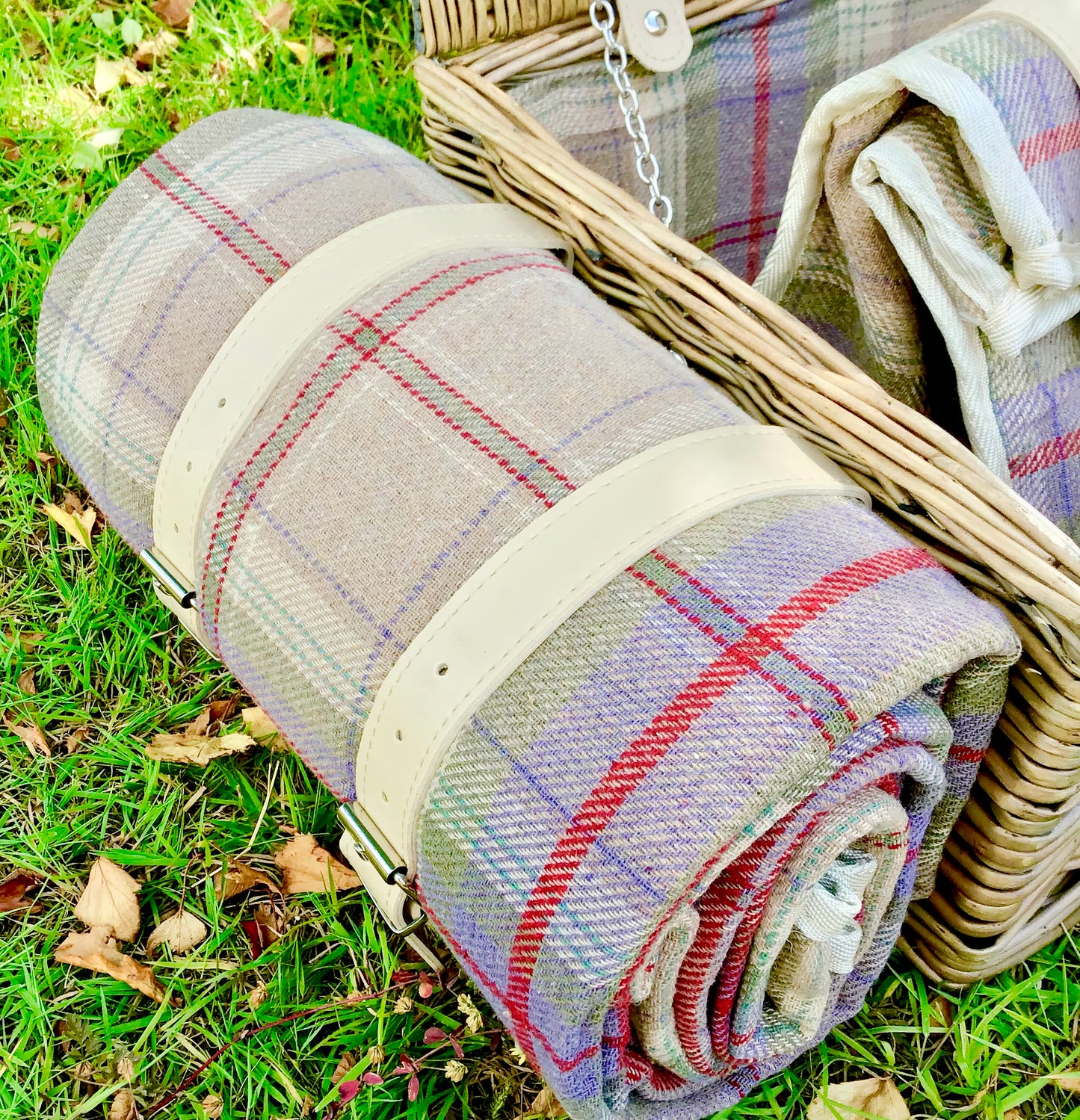 waterproof backed picnic rug